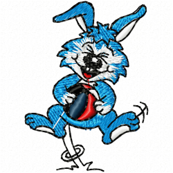 Rabbits Embroidery Design 3